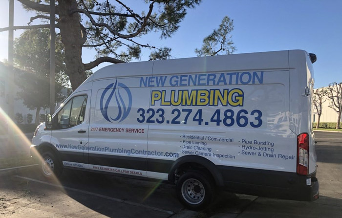 New Generation Plumbing technician at work